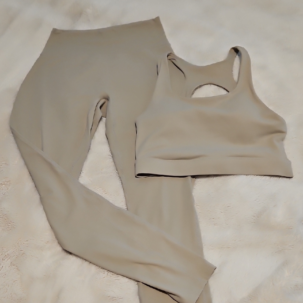 Beige Activewear Set